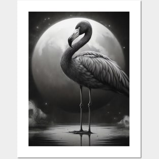 Dark Fantasy Flamingo Posters and Art